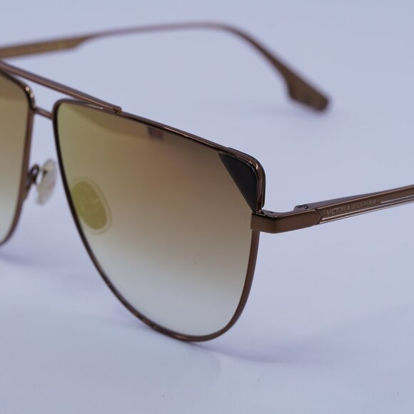 Victoria Beckham VB239S 230 Sunglasses Brown Aviator Frame, Brown Lenses - Picture 2 of 11
